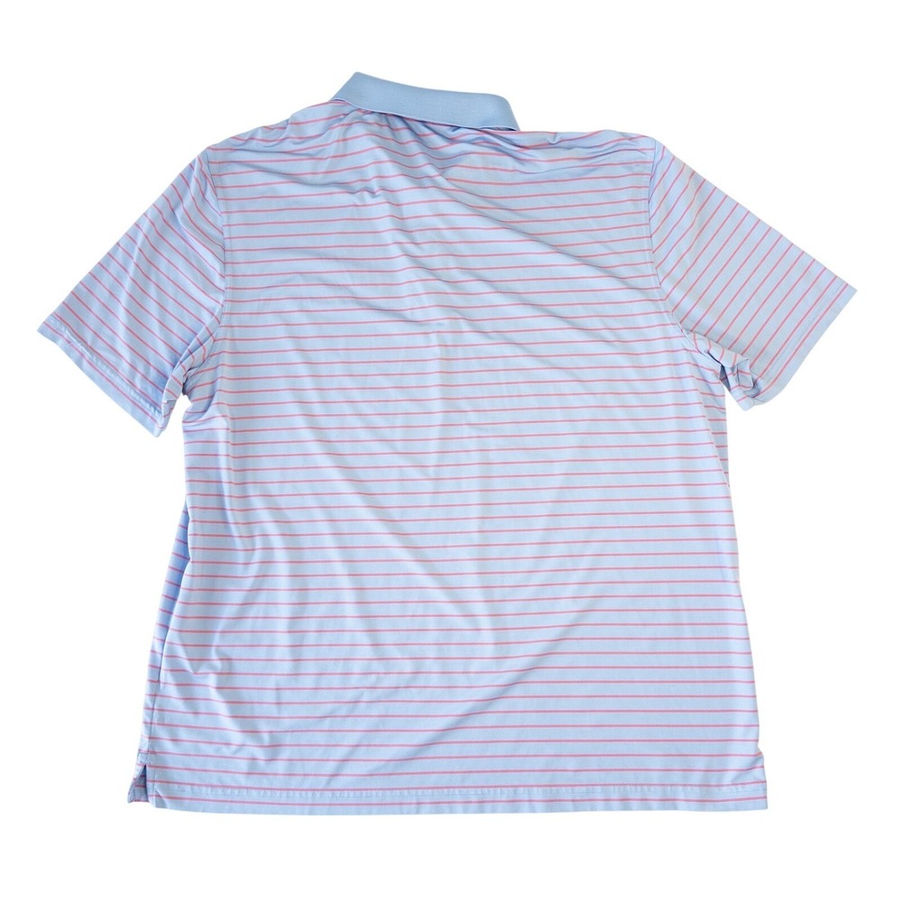 Vineyard Vines OTG On-The-Go Sankaty Blue Performance Polo Shirt /Striped XL - Picture 3 of 5